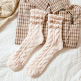 5Pairs Plush Slipper Socks