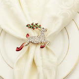 4Pcs Christmas Napkin Rings Napkin Holder Rings Christmas Table Decoration