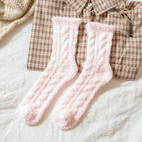 5Pairs Plush Slipper Socks