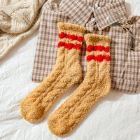 5Pairs Plush Slipper Socks