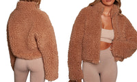 Cropped Teddy Jacket