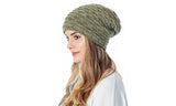 Unisex Fleece-Lined Knit Slouchy Beanie