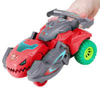 2Pcs Crash Transforming Dinosaur Toy Car