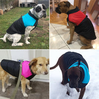 Plus Size Waterproof Pet Clothes Cold Weather Dog Warm Vest Jacket Vest Coat