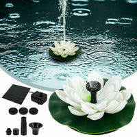 Lotus Leaf Solar Water Floating Fountain Pump with Solar Panel