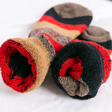 5 Pairs Thick Knit Patchwork Casual Winter Socks