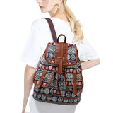 Geometric Canvas Backpacks