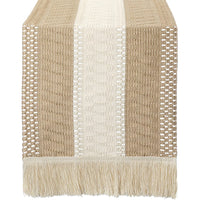 Macrame Table Runners with Tassels Natural Burlap Cotton Table Flag