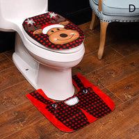 Christmas Toilet Decoration Set