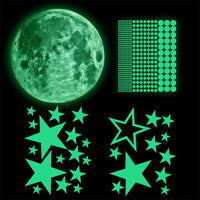 30cm 435pcs Glow in dark Wall Stickers