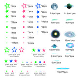 497Pcs Luminous Sticker Wall Decal Luminous Stars self-Adhesive Children's Room Wall Stickers