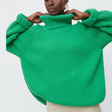 Women's Turtleneck Long Sleeve Knited Sweaters