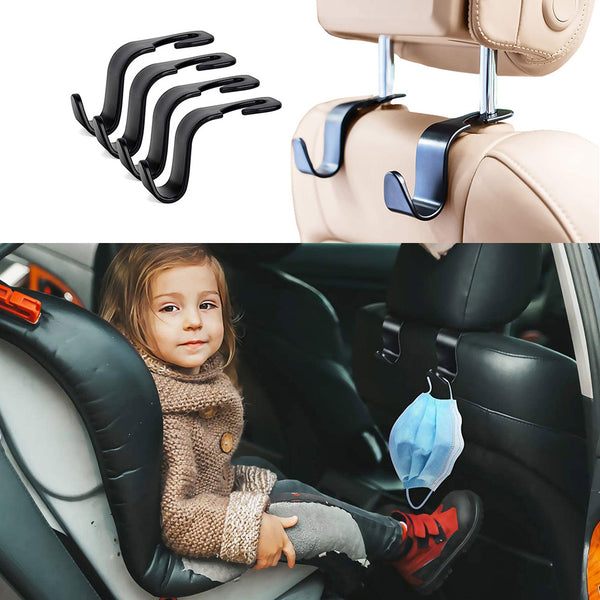 4Pcs  Car Seat Headrest Hooks