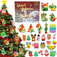 Christmas Advent Calendar with 24Pcs Christmas Tree Hanging Ornaments