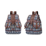 Geometric Canvas Backpacks