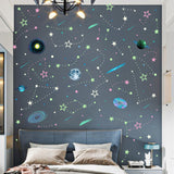 497Pcs Luminous Sticker Wall Decal Luminous Stars self-Adhesive Children's Room Wall Stickers