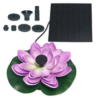 Lotus Leaf Solar Water Floating Fountain Pump with Solar Panel