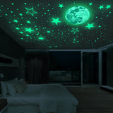 30cm 435pcs Glow in dark Wall Stickers