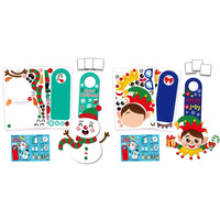 2Pcs Christmas DIY Door Hanger