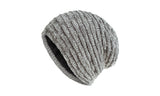 Unisex Fleece-Lined Knit Slouchy Beanie