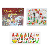 Christmas Advent Calendar with 24Pcs Christmas Tree Hanging Ornaments