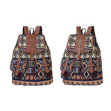 Geometric Canvas Backpacks