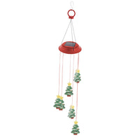 LED Solar Christmas Tree Wind Chime Lights Outdoor Garden Decor