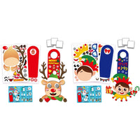 2Pcs Christmas DIY Door Hanger