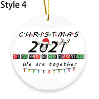 2Pcs Christmas Tree Ceramic Ornaments Christmas Tree Decoration Christmas Pendant