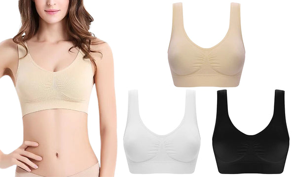 3Pcs Seamless Zero Bras