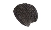 Unisex Fleece-Lined Knit Slouchy Beanie