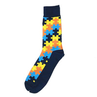 Geometric Cartoon Animal Socks