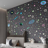 497Pcs Luminous Sticker Wall Decal Luminous Stars self-Adhesive Children's Room Wall Stickers