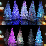 4 Pack 7 Colour Changing Mini LED Christmas Tree Style Lights