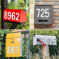 30Pcs Reflective Mailbox Numbers Sticker for Mailbox Door Garbage Bins Address Number