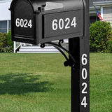 30Pcs Reflective Mailbox Numbers Sticker for Mailbox Door Garbage Bins Address Number