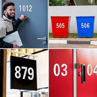 30Pcs Reflective Mailbox Numbers Sticker for Mailbox Door Garbage Bins Address Number