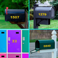 30Pcs Reflective Mailbox Numbers Sticker for Mailbox Door Garbage Bins Address Number