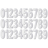 30Pcs Reflective Mailbox Numbers Sticker for Mailbox Door Garbage Bins Address Number