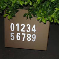 30Pcs Reflective Mailbox Numbers Sticker for Mailbox Door Garbage Bins Address Number