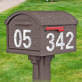 30Pcs Reflective Mailbox Numbers Sticker for Mailbox Door Garbage Bins Address Number