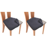 2Pcs Stretch Seat Cover Dining Chair Covers Seat Slipcover