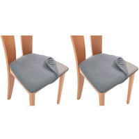 2Pcs Stretch Seat Cover Dining Chair Covers Seat Slipcover