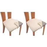 2Pcs Stretch Seat Cover Dining Chair Covers Seat Slipcover