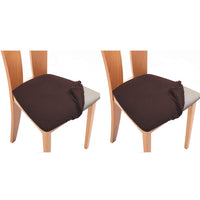 2Pcs Stretch Seat Cover Dining Chair Covers Seat Slipcover