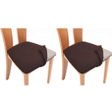 2Pcs Stretch Seat Cover Dining Chair Covers Seat Slipcover