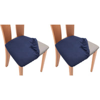 2Pcs Stretch Seat Cover Dining Chair Covers Seat Slipcover