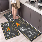 2 PCS Kitchen Mat Cushioned Anti-Fatigue Kitchen Rugs