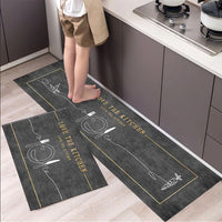 2 PCS Kitchen Mat Cushioned Anti-Fatigue Kitchen Rugs