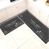 2 PCS Kitchen Mat Cushioned Anti-Fatigue Kitchen Rugs